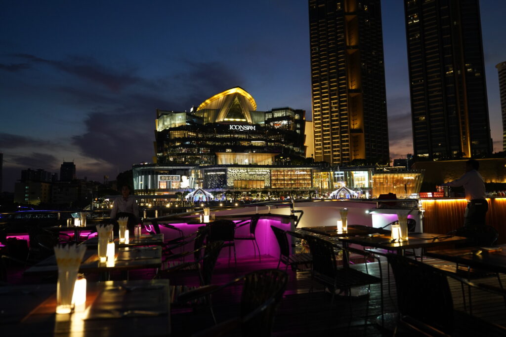 ICONSIAM riverside view from the Wonderful Pearl dinner cruise